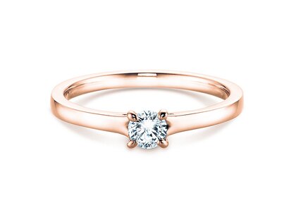 Bague de fiançailles Modern dans or rose