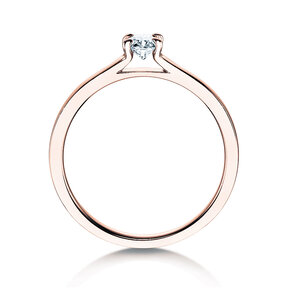 Bague de fiançailles Modern dans or rose