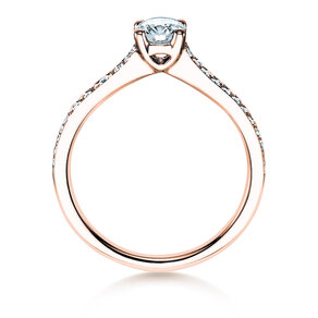 Bague de fiançailles Claire dans 18K or rose avec diamants 0,70ct G/SI