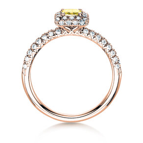 Bague de fiançailles Sophie en 18K or rose avec diamants 1,02ct