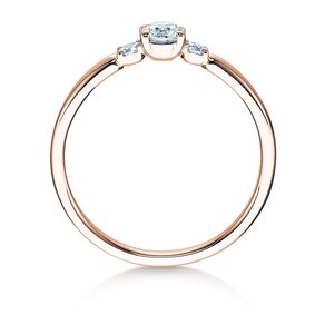 Bague de fiançailles Vivid Petite Diamond en 18K or rose avec diamants 0,30ct G/SI