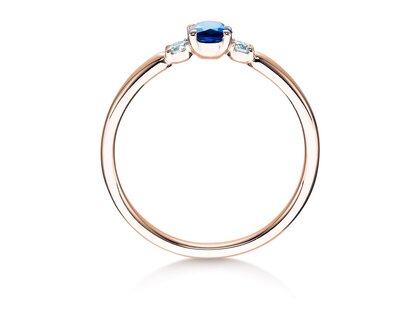 Bague de fiançailles Vivid Petite en or rose