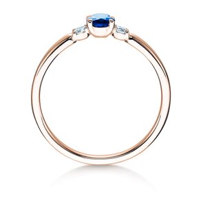 Bague de fiançailles Vivid Petite en or rose