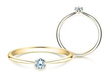 Bague de fiançailles Spirit dans 14K or jaune avec diamant 0,15ct G/SI