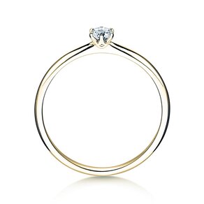 Bague de fiançailles Spirit en 9K or jaune avec diamant 0,15ct G/SI