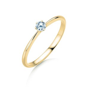 Bague de fiançailles Spirit en 9K or jaune avec diamant 0,15ct G/SI