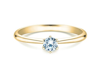 Bague de fiançailles Spirit dans 14K or jaune avec diamant 0,25ct H/SI