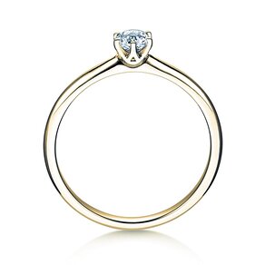 Bague de fiançailles Spirit dans 14K or jaune avec diamant 0,25ct H/SI