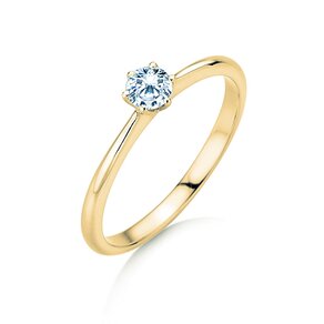 Bague de fiançailles Spirit dans 14K or jaune avec diamant 0,25ct H/SI