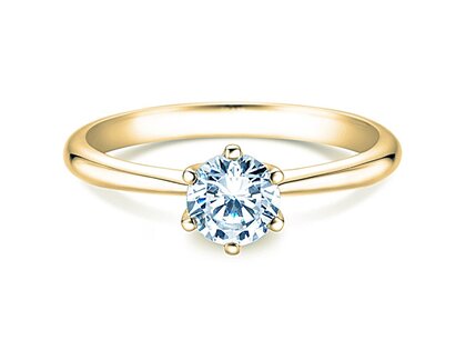 Bague de fiançailles Spirit en 9K or jaune avec diamant 1,00ct G/SI