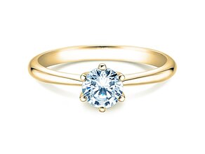 Bague de fiançailles Spirit en 9K or jaune avec diamant 1,00ct G/SI