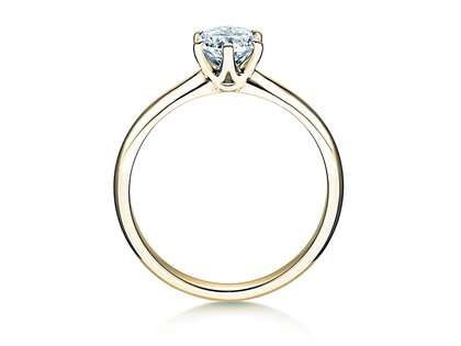 Bague de fiançailles Spirit en 9K or jaune avec diamant 1,00ct G/SI