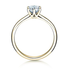 Bague de fiançailles Spirit en 9K or jaune avec diamant 1,00ct G/SI