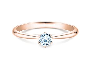 Bague de fiançailles Spirit en 9K or rose avec diamant 0,25ct G/SI