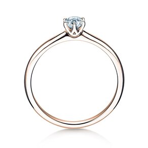 Bague de fiançailles Spirit en 9K or rose avec diamant 0,25ct G/SI
