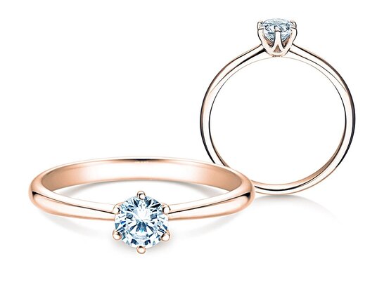 Bague de fiançailles Spirit dans or rose