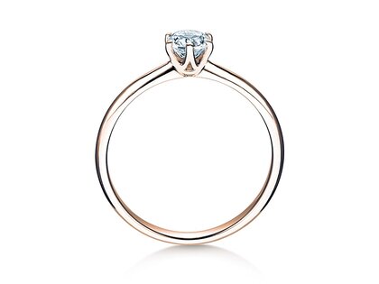 Bague de fiançailles Spirit dans or rose