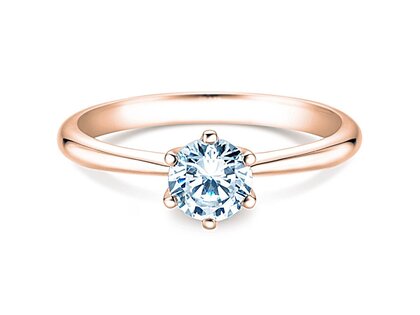 Bague de fiançailles Spirit dans 14K or rose avec diamant 1,00ct H/SI