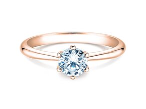 Bague de fiançailles Spirit dans 14K or rose avec diamant 1,00ct H/SI