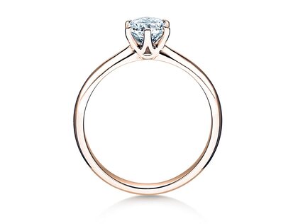 Bague de fiançailles Spirit dans 14K or rose avec diamant 1,00ct H/SI