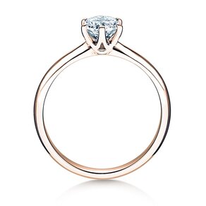 Bague de fiançailles Spirit dans 14K or rose avec diamant 1,00ct H/SI