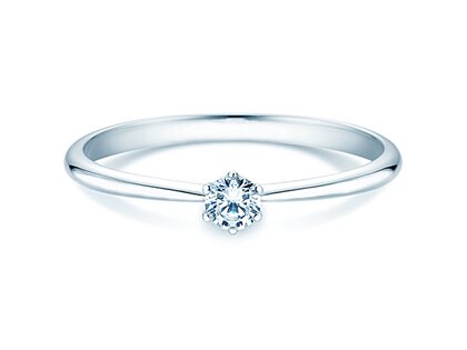 Bague de fiançailles Spirit dans Argent 925/- avec diamant 0,15ct G/VS
