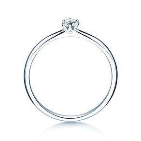 Bague de fiançailles Spirit dans Argent 925/- avec diamant 0,15ct G/VS
