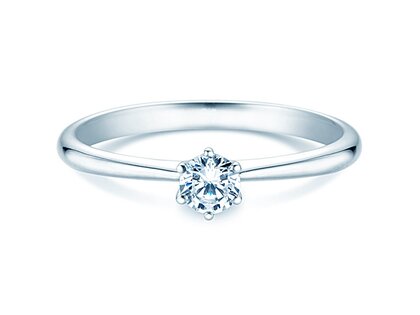 Bague de fiançailles Spirit dans 18K or blanc avec diamant 0,25ct H/SI
