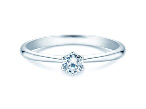 Bague de fiançailles Spirit dans 18K or blanc avec diamant 0,25ct H/SI