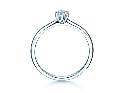 Bague de fiançailles Spirit dans 18K or blanc avec diamant 0,25ct H/SI