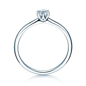 Bague de fiançailles Spirit dans 18K or blanc avec diamant 0,25ct H/SI