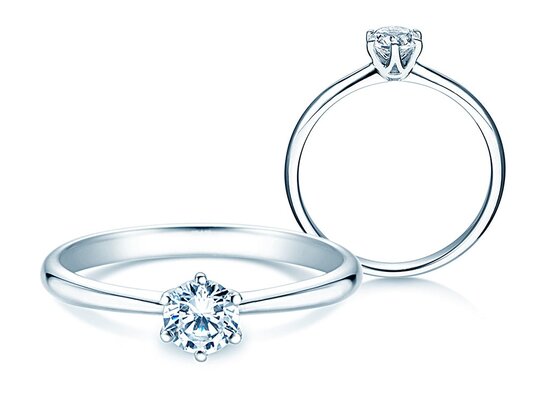 Bague de fiançailles Spirit dans platine