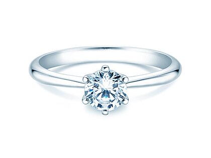 Bague de fiançailles Spirit en 9K or blanc avec diamant 1,00ct G/SI