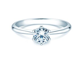 Bague de fiançailles Spirit en 9K or blanc avec diamant 1,00ct G/SI
