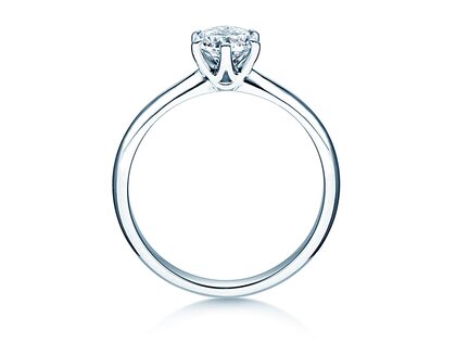 Bague de fiançailles Spirit en 9K or blanc avec diamant 1,00ct G/SI