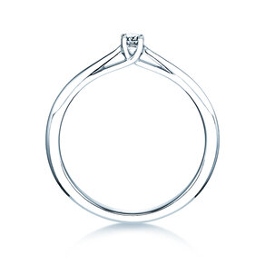 Bague de fiançailles Delight en Argent 925/- avec diamant 0,07ct G/SI