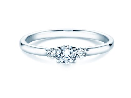 Bague de fiançailles Vivid Petite Diamond en platine 950/- avec diamants 0,30ct G/SI