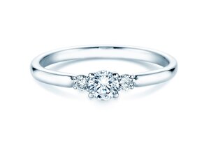 Bague de fiançailles Vivid Petite Diamond en platine 950/- avec diamants 0,30ct G/SI