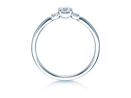 Bague de fiançailles Vivid Petite Diamond en platine 950/- avec diamants 0,30ct G/SI