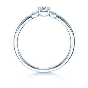 Bague de fiançailles Vivid Petite Diamond en platine 950/- avec diamants 0,30ct G/SI