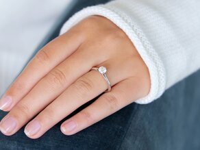 Bague de fiançailles Heaven 6 diamant de laboratoire