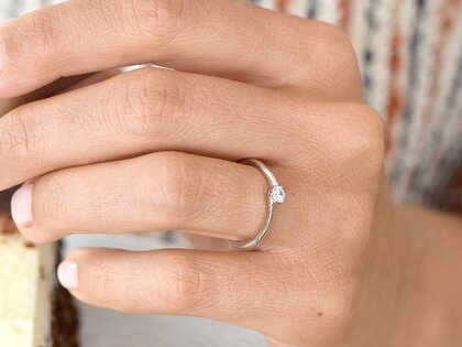 Bague de fiançailles Devotion diamant de laboratoire