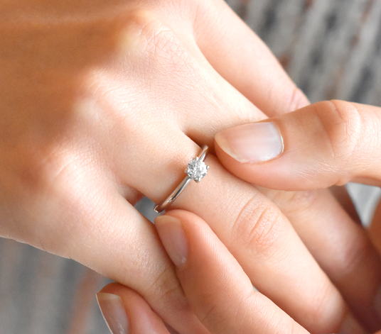 Bague de fiançailles Classic 4 en Argent 925/-