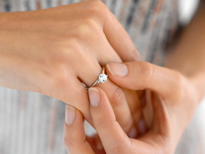 Bague de fiançailles Classic 6 en platine 950/- avec diamant de laboratoire 0,50ct E/VS