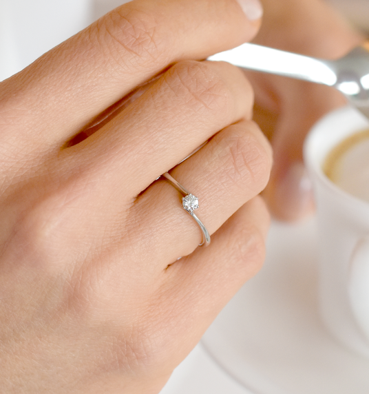 Bague de fiançailles Devotion en Argent 925/-