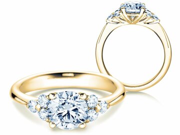 Bague de fiançailles Glory dans or jaune