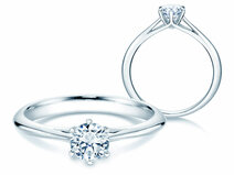 Bague de fiançailles Heaven 6 dans platine 950/- avec diamant 0,50ct G/SI