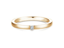 Bague de fiançailles Infinity dans 14K or jaune avec diamant 0,05ct G/SI