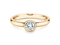 Bague de fiançailles Eternal dans 14K or jaune avec diamant 0,40ct G/SI