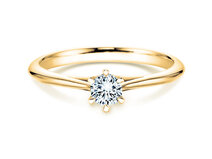 Bague de fiançailles Heaven 6 dans 18K or jaune avec diamant 0,40ct G/SI
